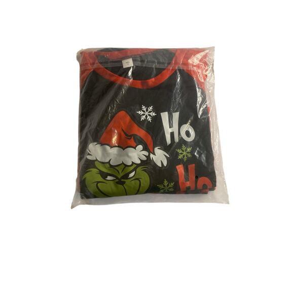 Christmas Grinch Pajama Set Men’s Medium Buffalo Plaid Ho Ho Ho - Picture 2 of 4